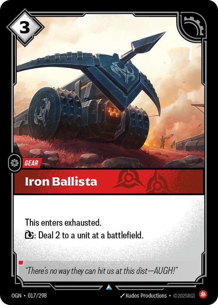 Iron Ballista - Origins (Uncommon) [OGN-017] — riftbound card