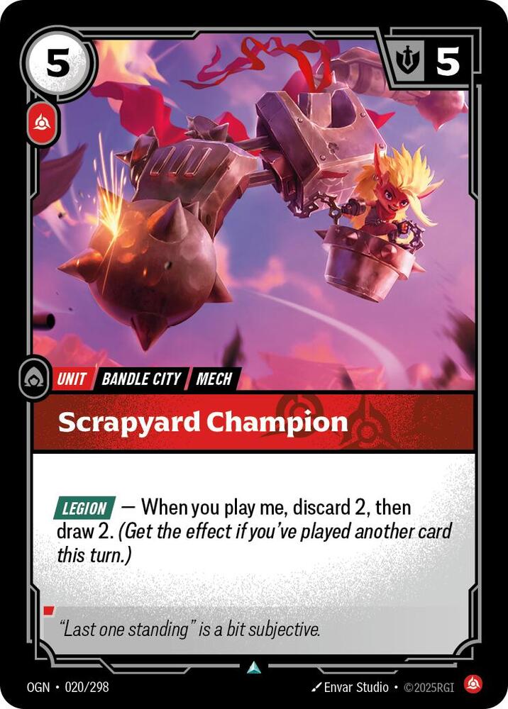 Scrapyard Champion - Origins (Uncommon) [OGN-020] — riftbound card