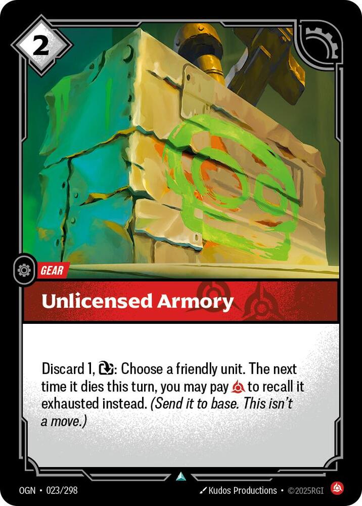 Unlicensed Armory - Origins (Uncommon) [OGN-023] — riftbound card Main image