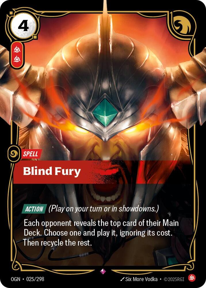 Blind Fury - Origins (Rare) [OGN-025] — riftbound card