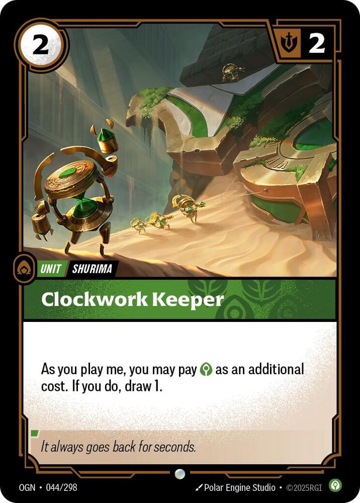 Clockwork Keeper - Origins (Common) [OGN-044] — riftbound card