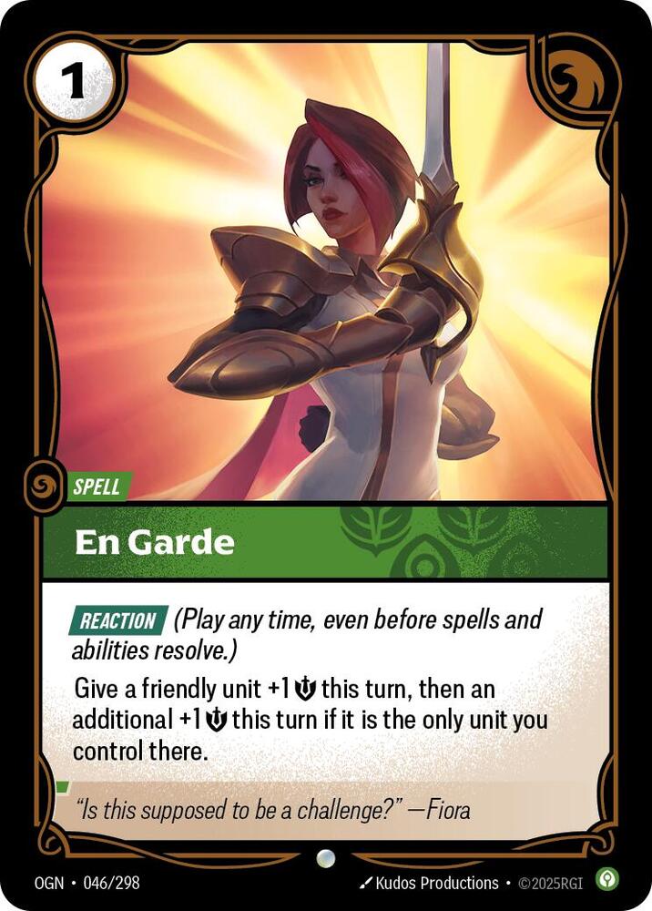 En Garde - Origins (Common) [OGN-046] — riftbound card