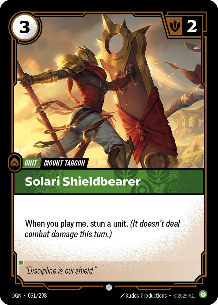 Solari Shieldbearer - Origins (Common) [OGN-051] — riftbound card