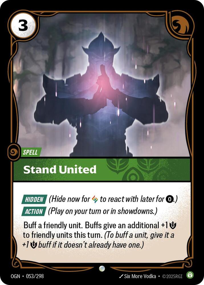 Stand United - Origins (Common) [OGN-053] — riftbound card