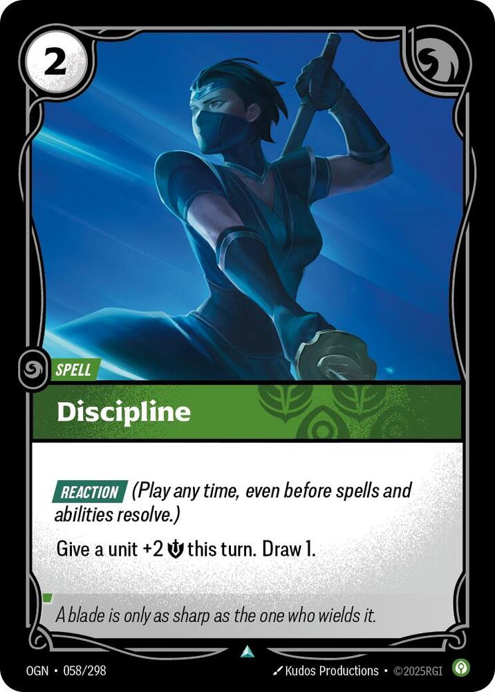 Discipline - Origins (Uncommon) [OGN-058] — riftbound card Main image