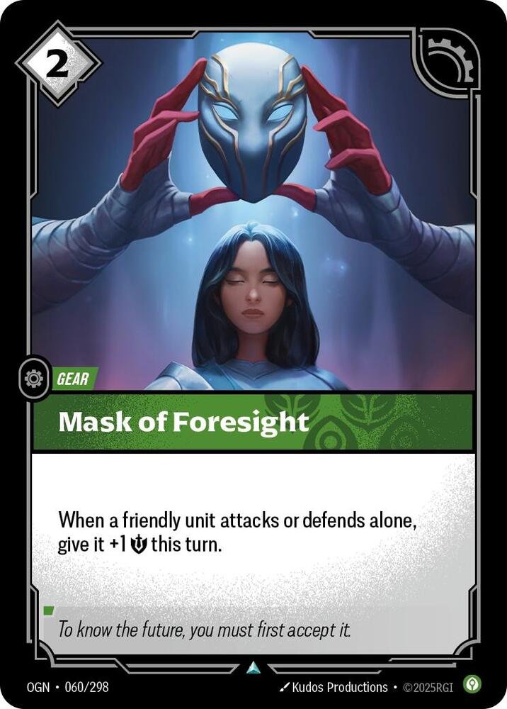 Mask of Foresight - Origins (Uncommon) [OGN-060] — riftbound card Hauptbild
