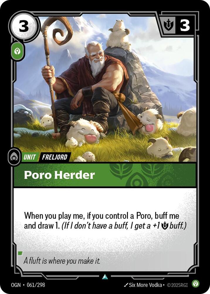 Poro Herder - Origins (Uncommon) [OGN-061] — riftbound card