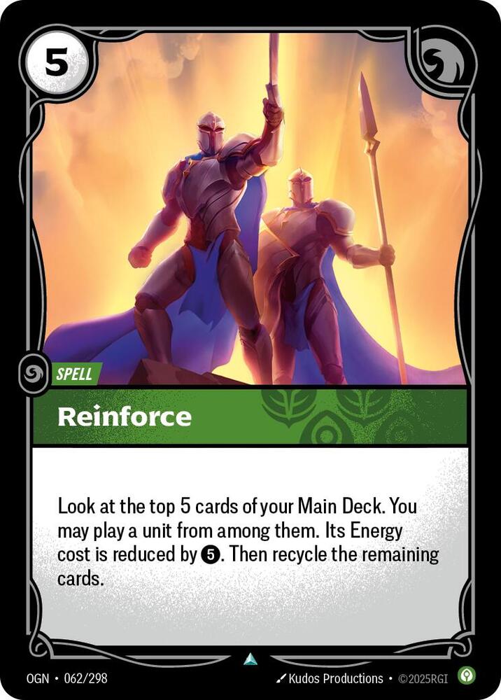 Reinforce - Origins (Uncommon) [OGN-062] — riftbound card