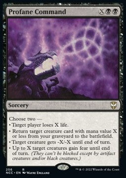 Profane Command - Commander: Streets of New Capenna (Rare) [NCC-256]