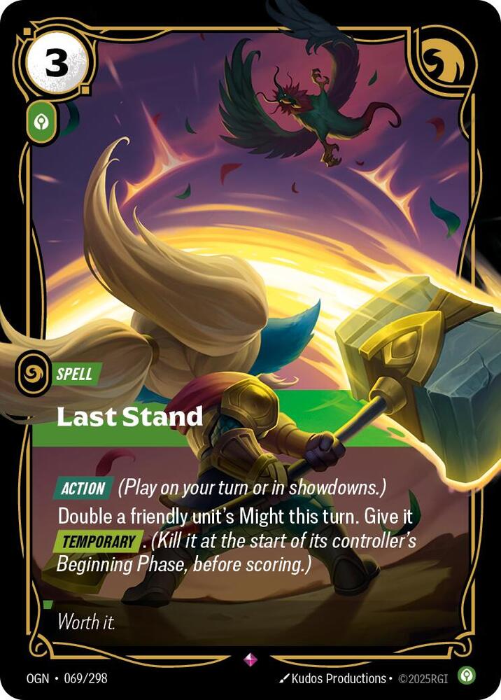 Last Stand - Origins (Rare) [OGN-069] — riftbound card