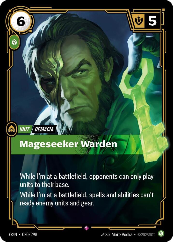 Mageseeker Warden - Origins (Rare) [OGN-070] — riftbound card