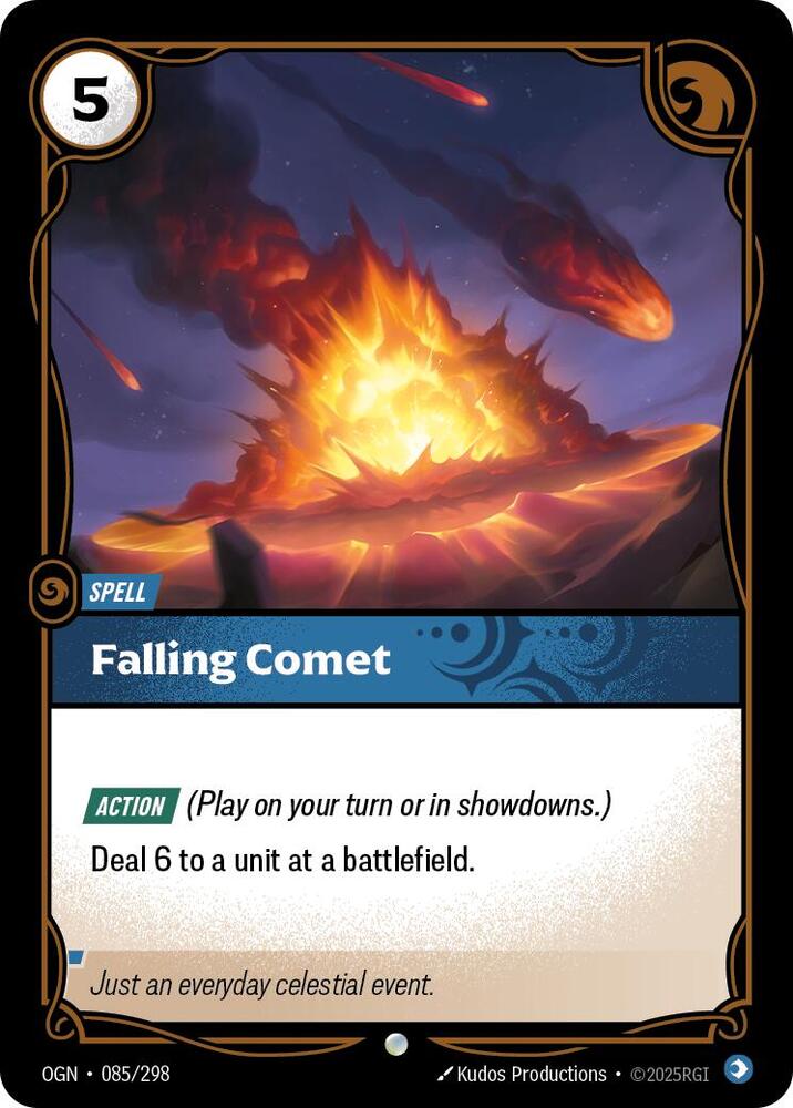 Falling Comet - Origins (Common) [OGN-085] — riftbound card