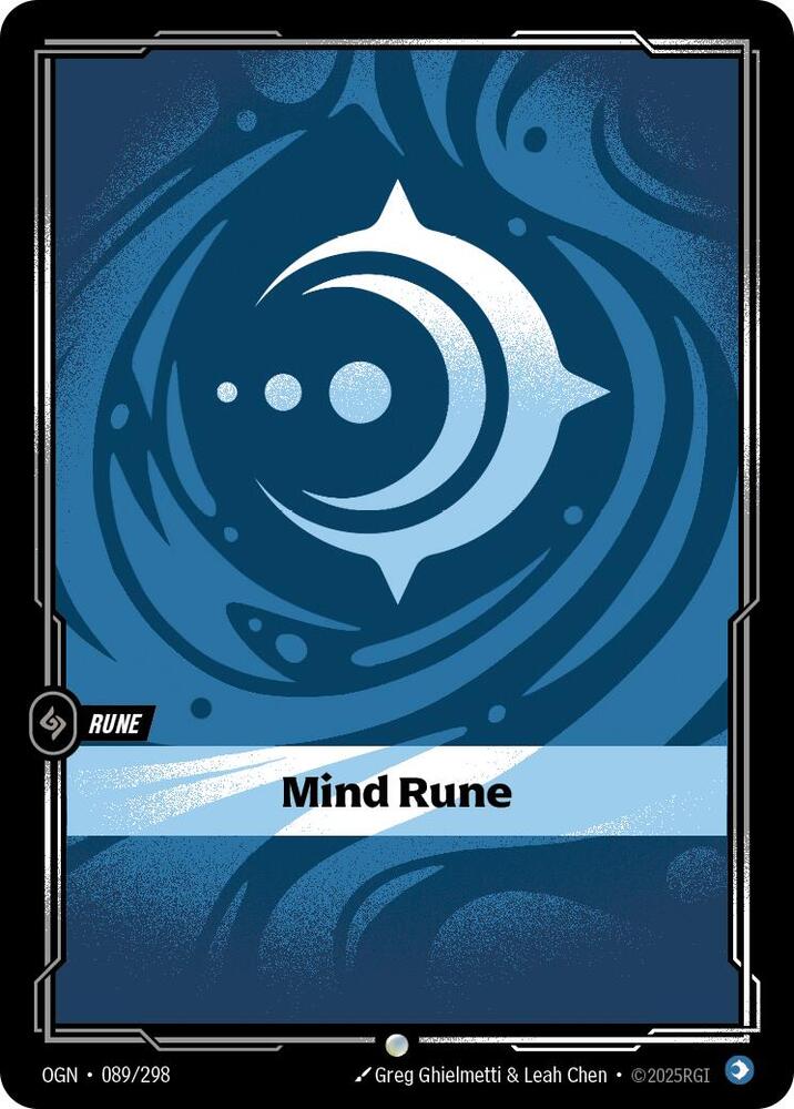 Mind Rune (V.1 - Common) - Origins (Common) [OGN-089] — riftbound card