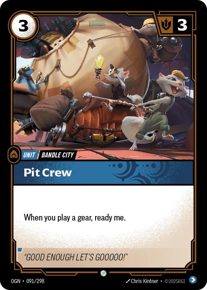 Pit Crew - Origins (Common) [OGN-091] — riftbound card