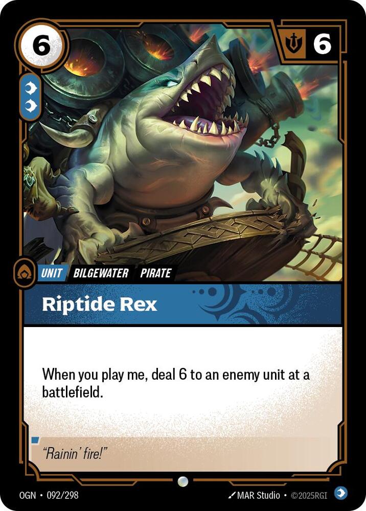Riptide Rex - Origins (Common) [OGN-092] — riftbound card