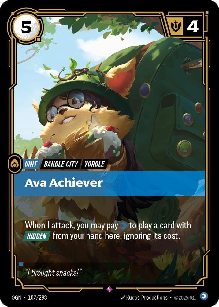 Ava Achiever - Origins (Rare) [OGN-107] — riftbound card