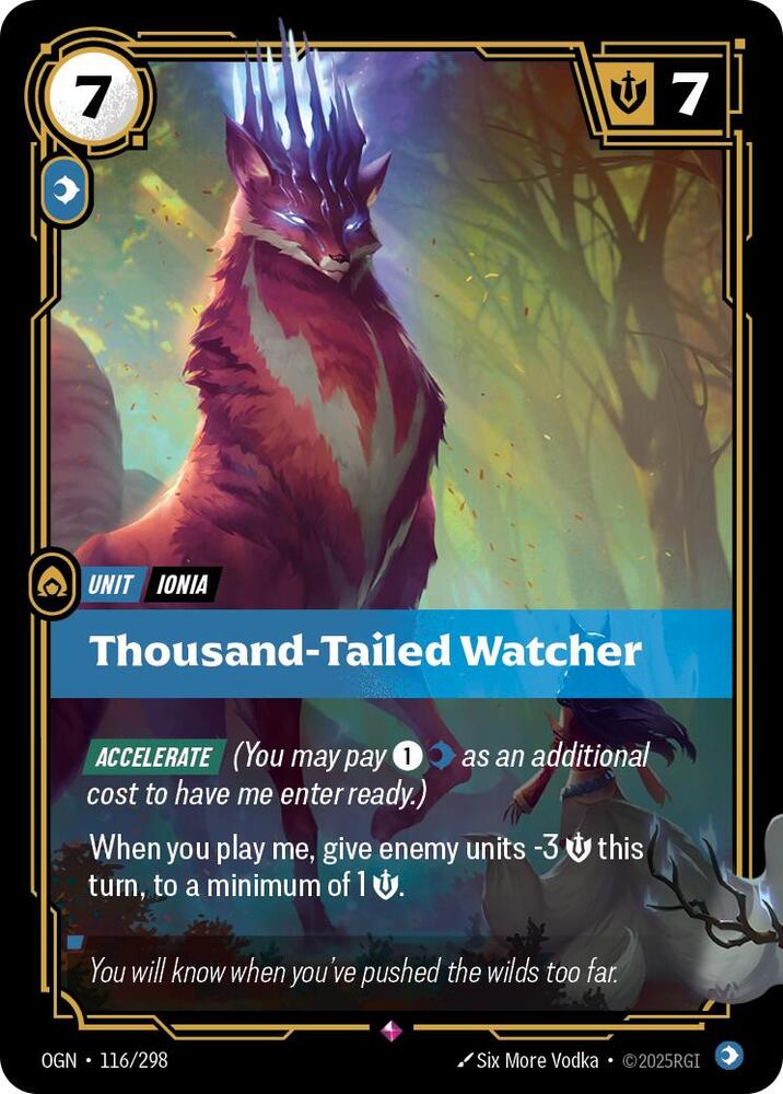 Thousand-Tailed Watcher - Origins (Rare) [OGN-116] — riftbound card