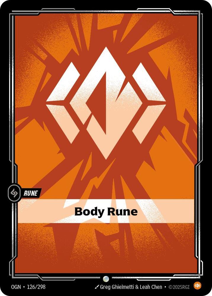 Body Rune (V.1 - Common) - Origins (Common) [OGN-126] — riftbound card