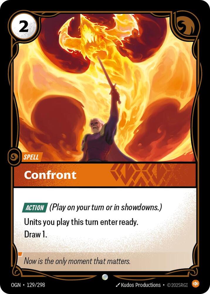 Confront - Origins (Common) [OGN-129] — riftbound card