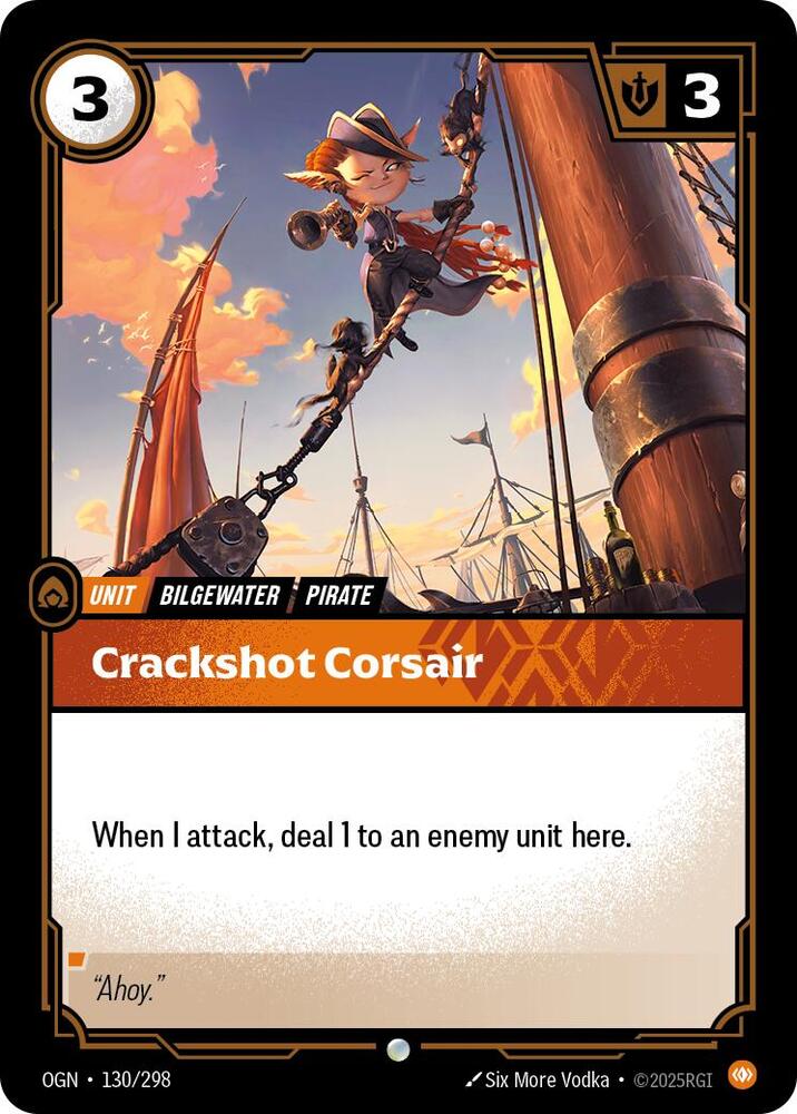 Crackshot Corsair - Origins (Common) [OGN-130] — riftbound card