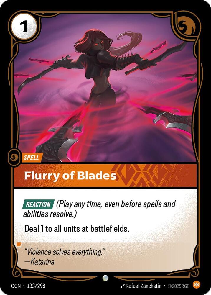 Flurry of Blades - Origins (Common) [OGN-133] — riftbound card