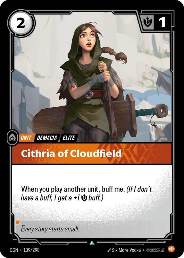 Cithria of Cloudfield - Origins (Uncommon) [OGN-139] — riftbound card