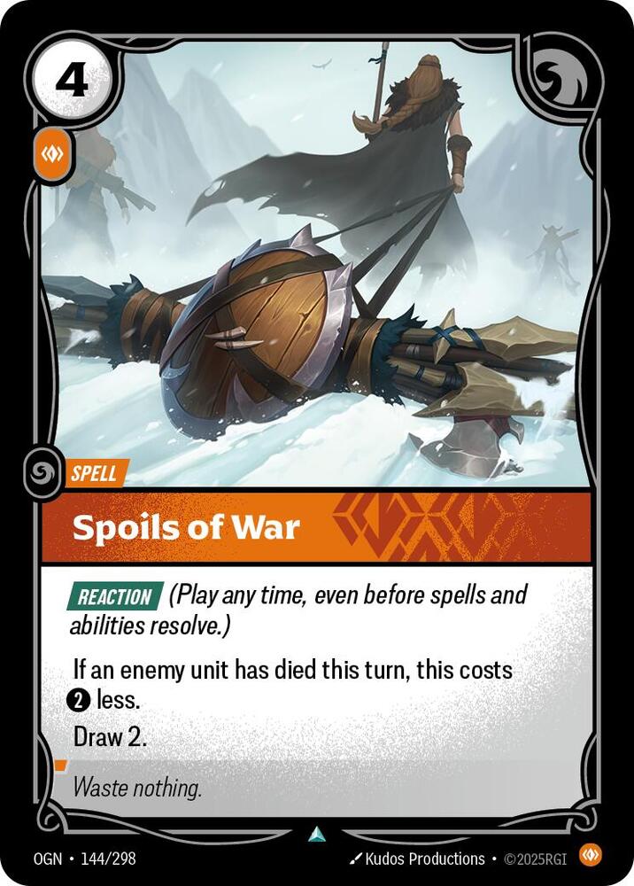 Spoils of War - Origins (Uncommon) [OGN-144] — riftbound card