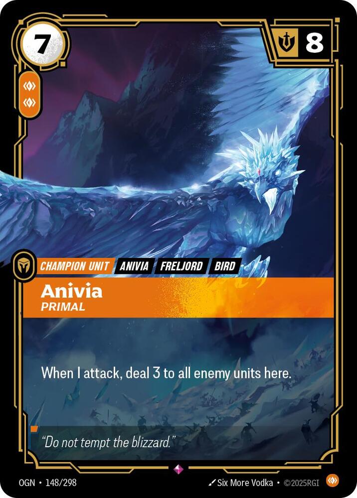 Anivia, Primal - Origins (Rare) [OGN-148] — riftbound card Hauptbild