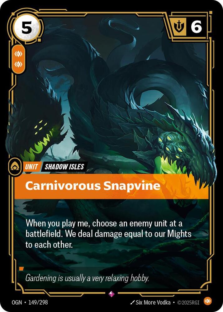Carnivorous Snapvine - Origins (Rare) [OGN-149] — riftbound card