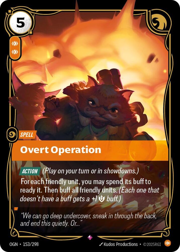 Overt Operation - Origins (Rare) [OGN-153] — riftbound card