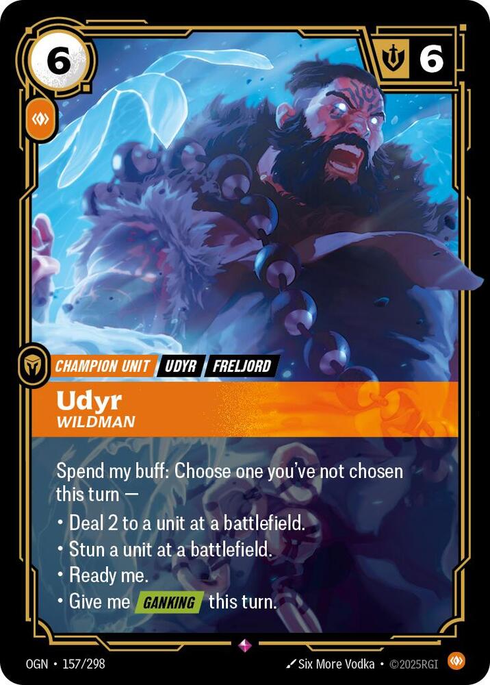 Udyr, Wildman - Origins (Rare) [OGN-157] — riftbound card Imagen principal del producto