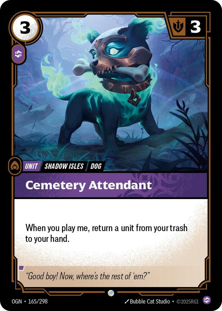 Cemetery Attendant - Origins (Common) [OGN-165] — riftbound card