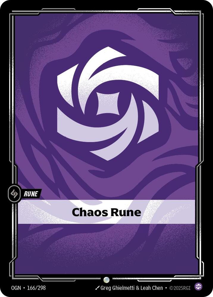 Chaos Rune (V.1 - Common) - Origins (Common) [OGN-166] — riftbound card