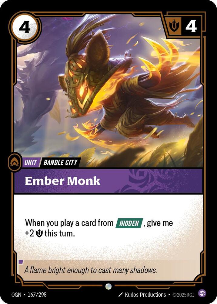 Ember Monk - Origins (Common) [OGN-167] — riftbound card