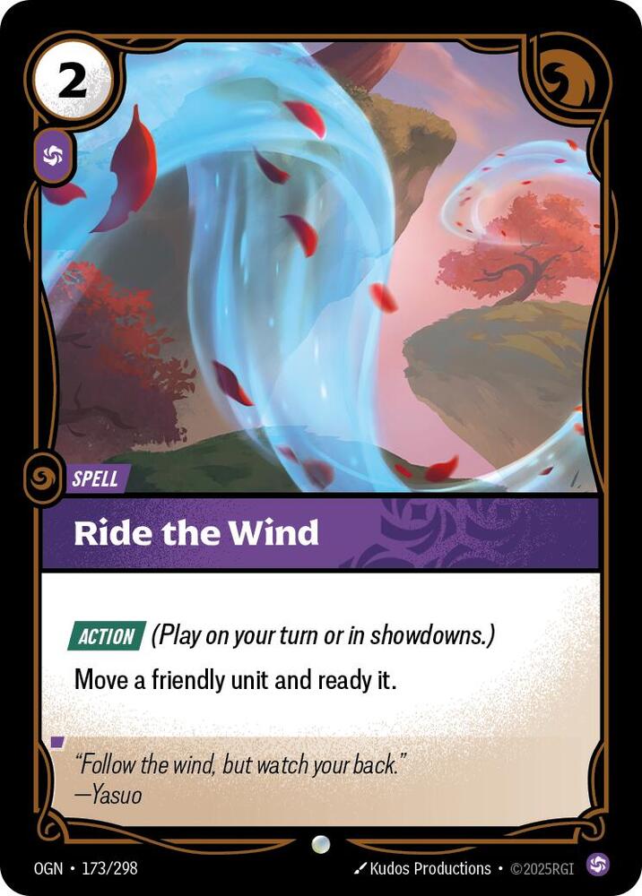 Ride the Wind - Origins (Common) [OGN-173] — riftbound card