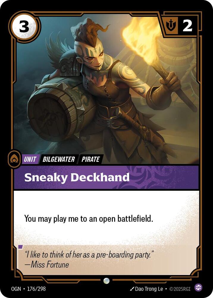 Sneaky Deckhand - Origins (Common) [OGN-176] — riftbound card