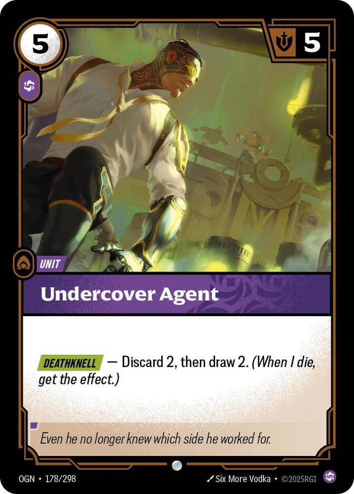 Undercover Agent - Origins (Common) [OGN-178] — riftbound card