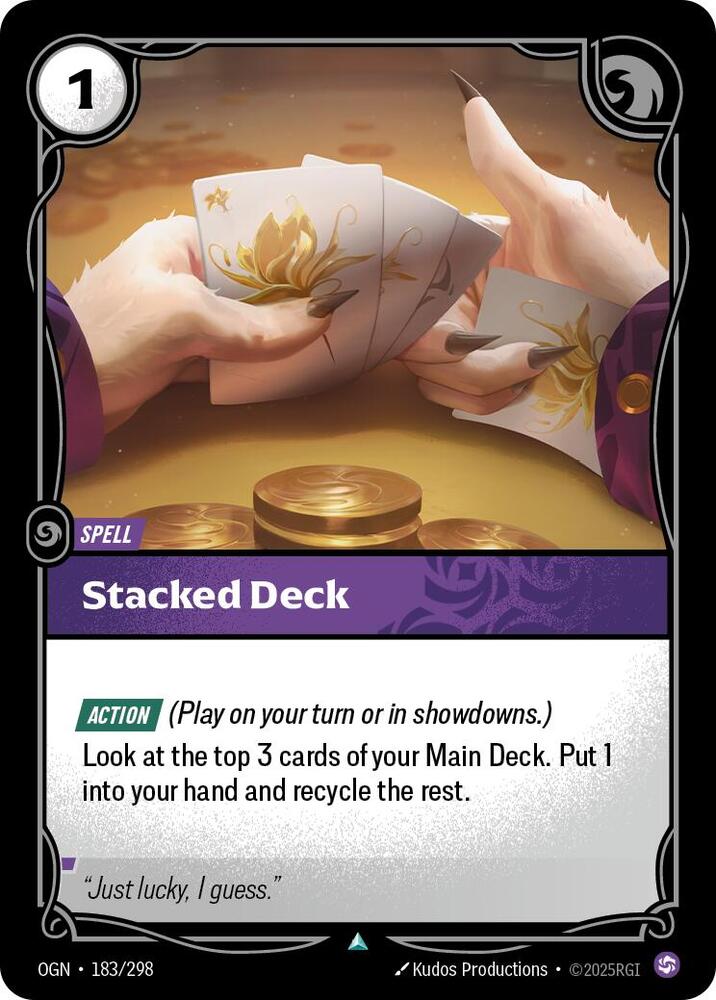 Stacked Deck - Origins (Uncommon) [OGN-183] — riftbound card