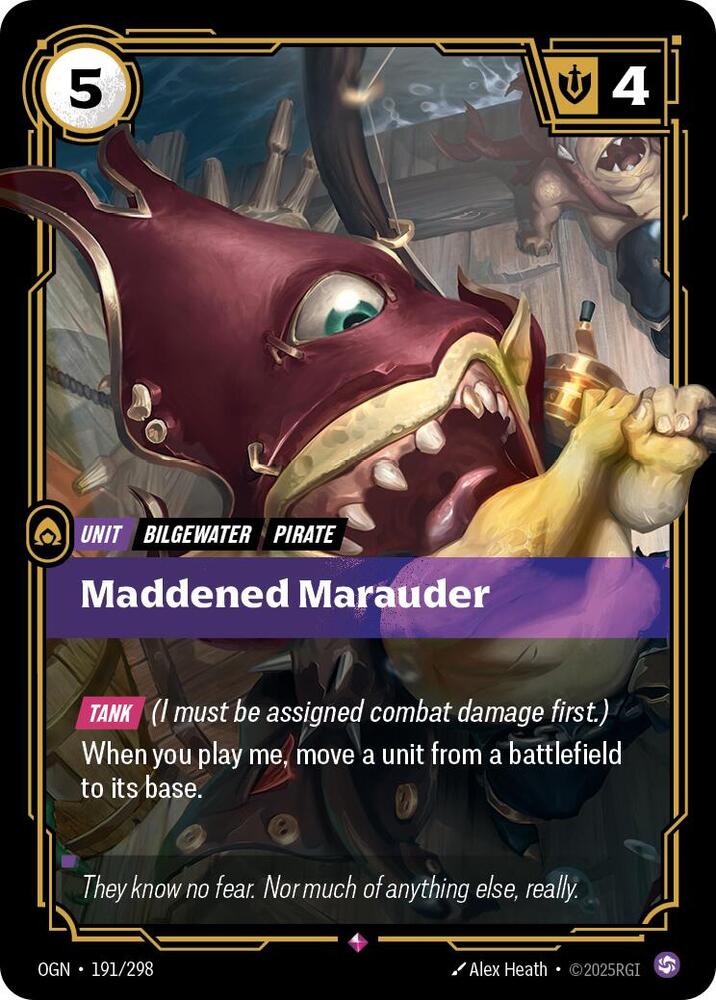 Maddened Marauder - Origins (Rare) [OGN-191] — riftbound card