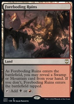 Foreboding Ruins - Commander: Streets of New Capenna (Rare) [NCC-403] Imagen principal del producto