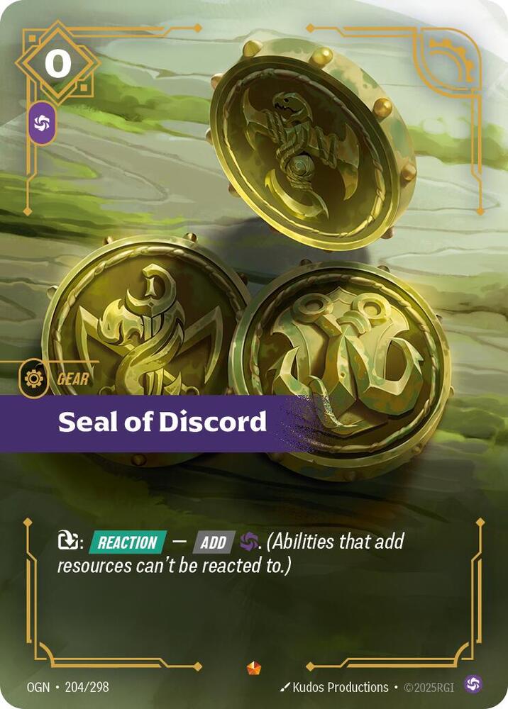 Seal of Discord - Origins (Epic) [OGN-204] — riftbound card