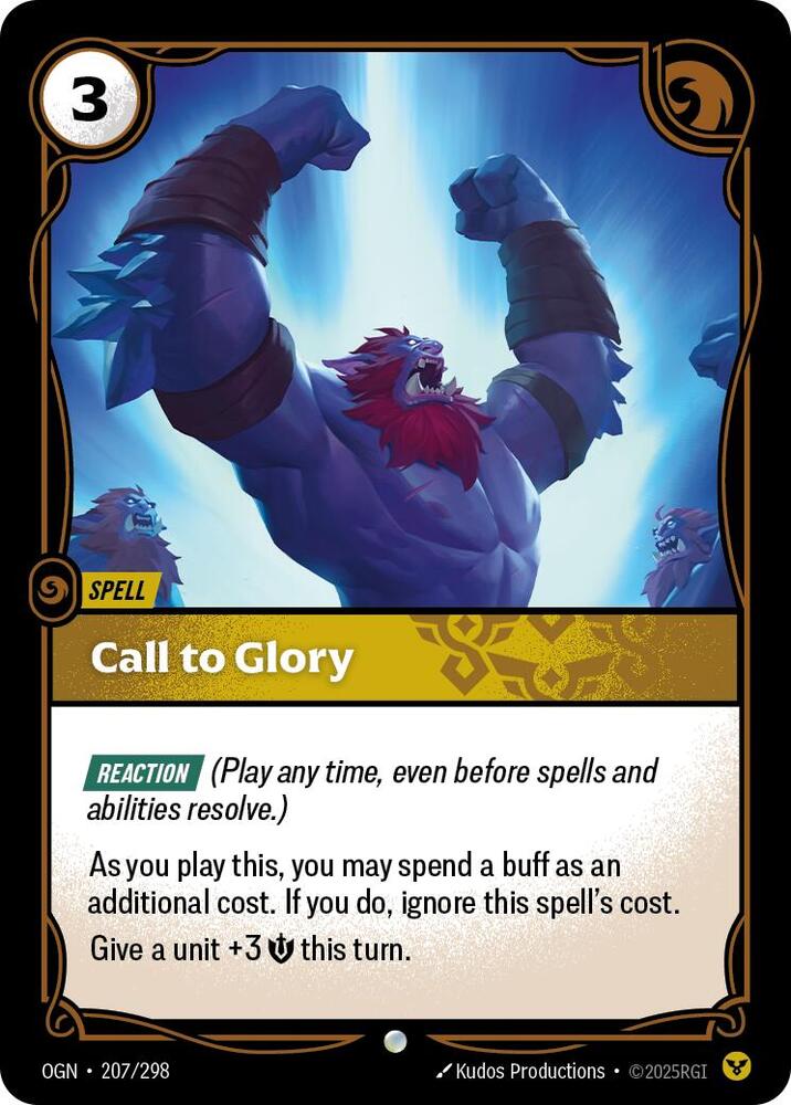 Call to Glory - Origins (Common) [OGN-207] — riftbound card Main image