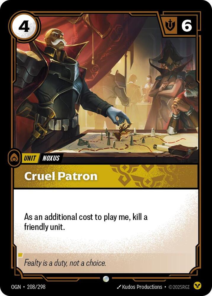 Cruel Patron - Origins (Common) [OGN-208] — riftbound card