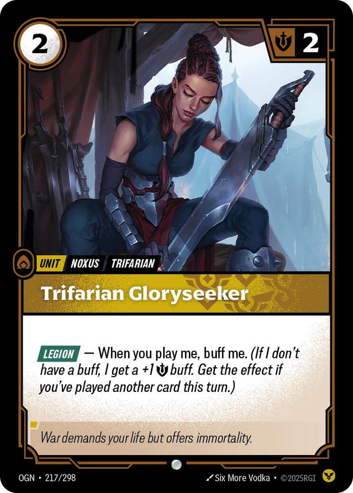 Trifarian Gloryseeker - Origins (Common) [OGN-217] — riftbound card