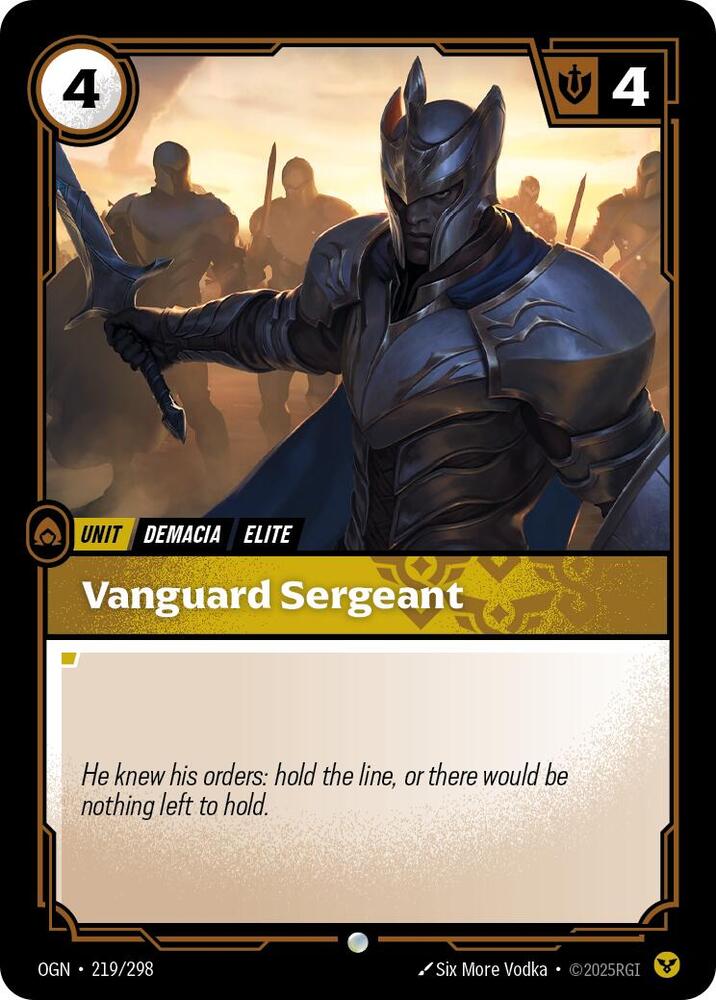 Vanguard Sergeant - Origins (Common) [OGN-219] — riftbound card