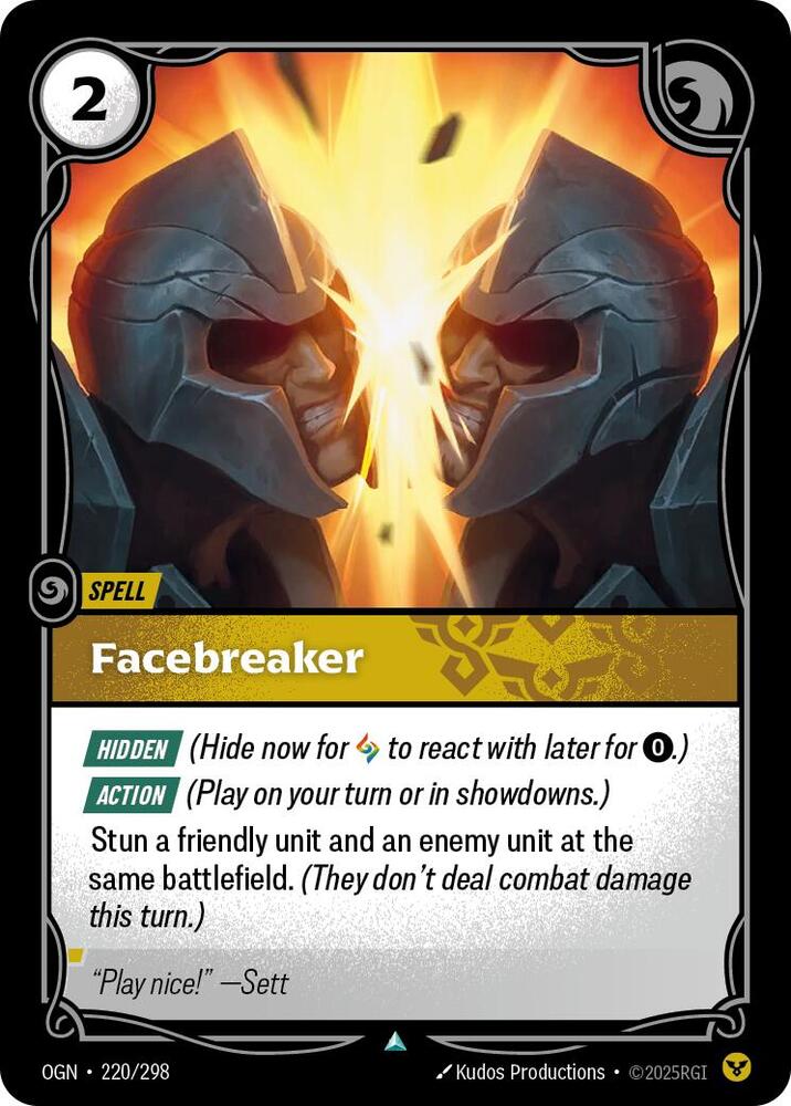 Facebreaker - Origins (Uncommon) [OGN-220] — riftbound card