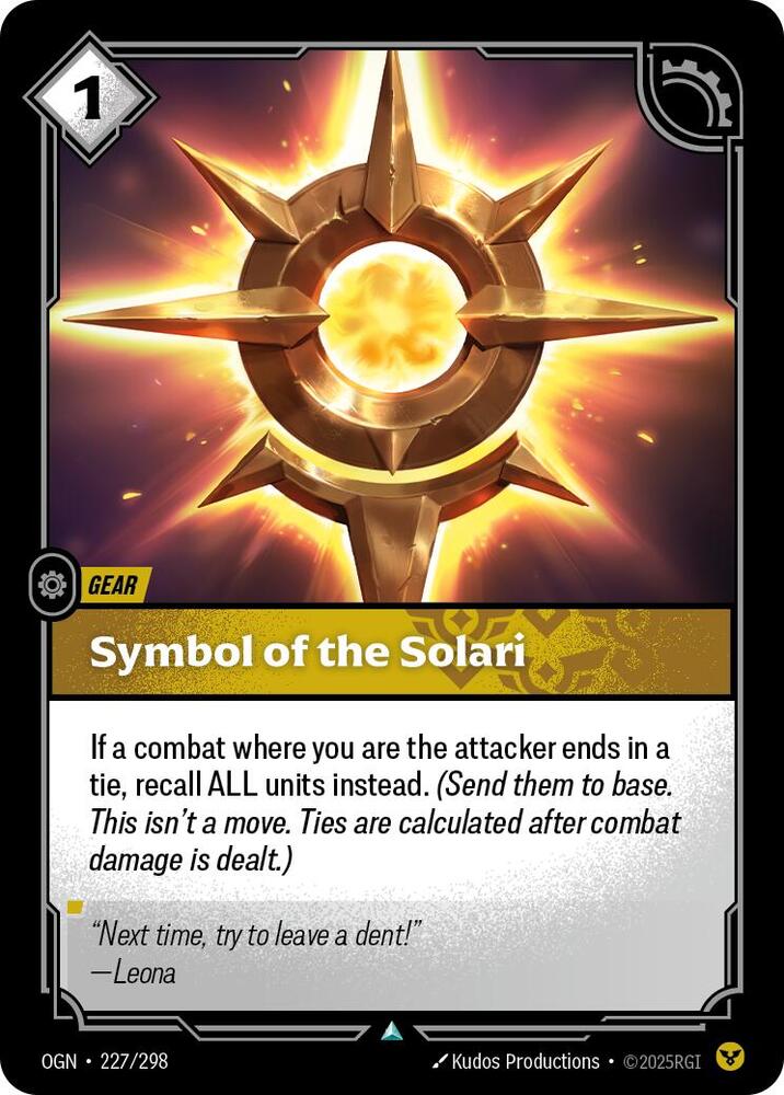 Symbol of the Solari - Origins (Uncommon) [OGN-227] — riftbound card
