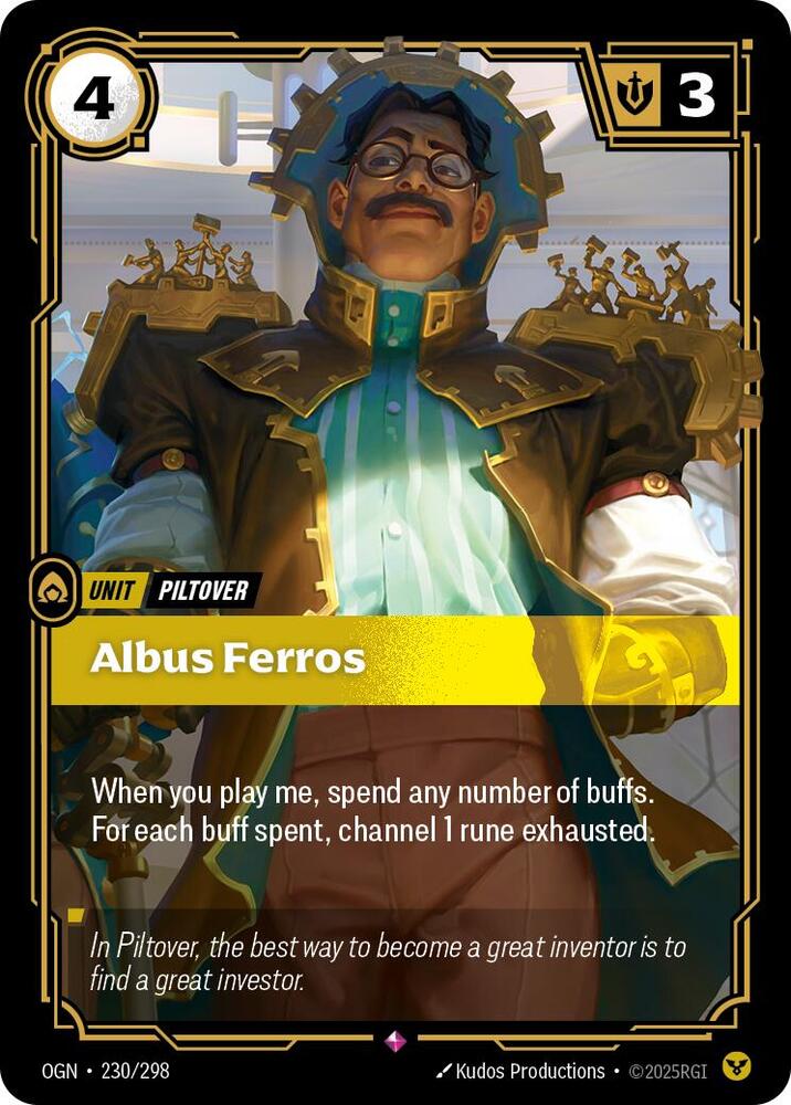 Albus Ferros - Origins (Rare) [OGN-230] — riftbound card Immagine principale del prodotto