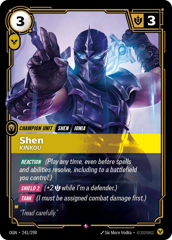 Shen, Kinkou - Origins (Rare) [OGN-241] — riftbound card