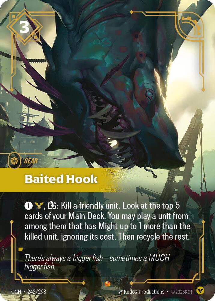 Baited Hook - Origins (Epic) [OGN-242] — riftbound card Main image
